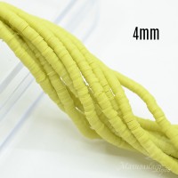 Abalorios Katshuki 4mm 1 tira de 40cm, color verde claro