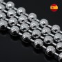 Ball chains 8mm 20cm, rhodium plated