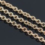 Anchor chain 4.5:5.5mm, 24 carat gold plated