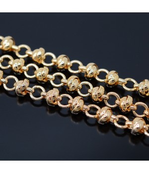 Chain Nodule 20cm, 24K gold plated