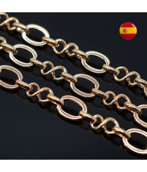 Brass Chain Infinity 20cm 24K gold plated