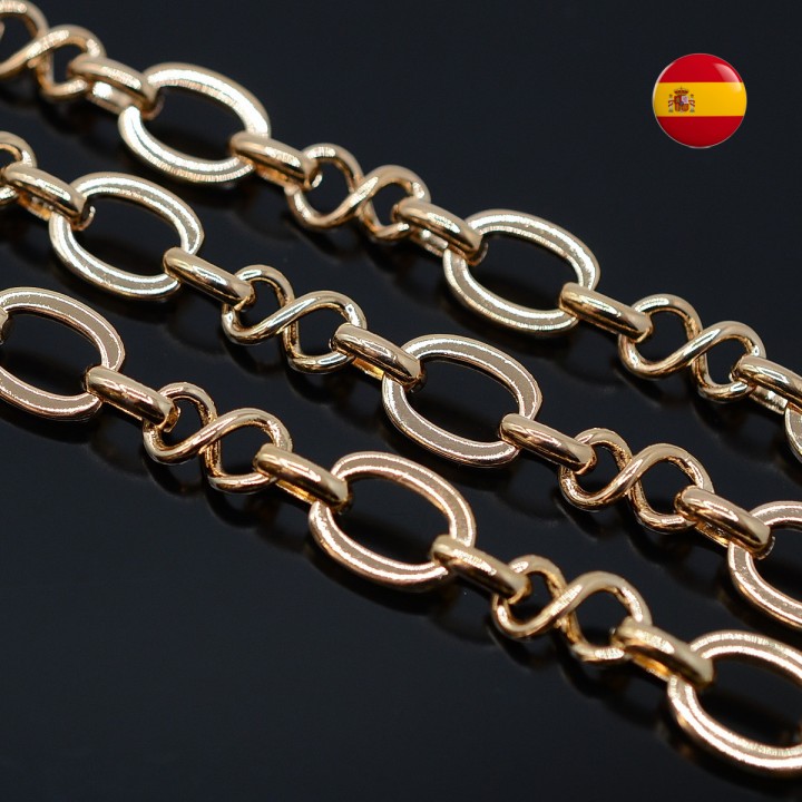Cadena Infinito 20cm baño de oro de 24K