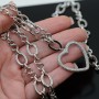 Chain Infinity 20cm, rhodium plated