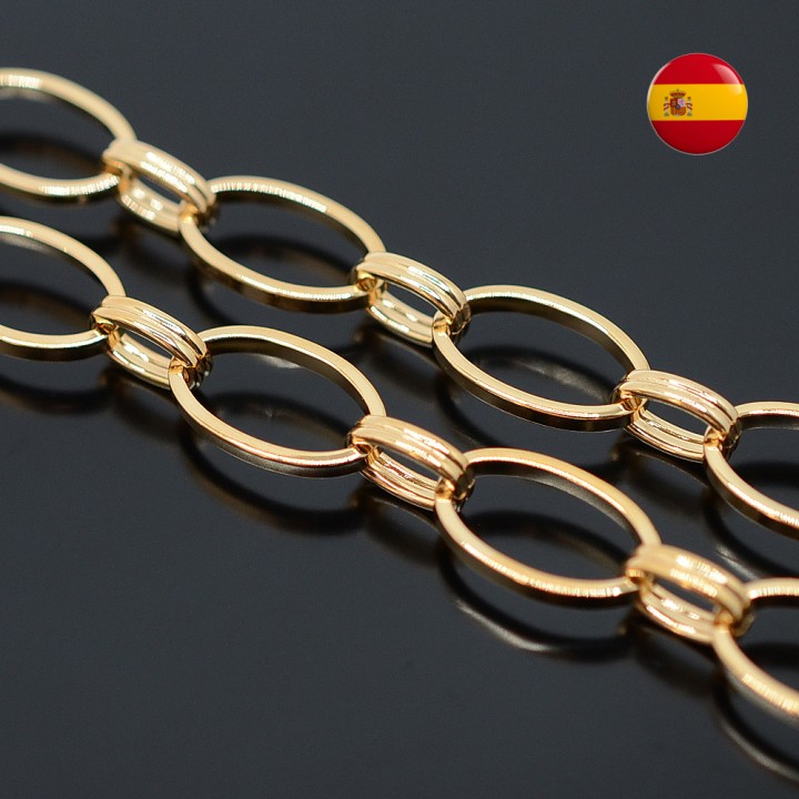 Goldfield! Large chain 50cm, gold plated 24K