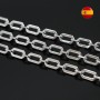 Chain Rectangular 50cm, rhodium plated