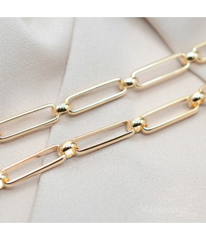 Large chain Extra 50cm, gold plated 24K