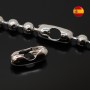 Замочек для цепочки с шариками 6мм, родиевое покрытие