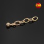 Chain extension 3cm for large chains, gold plated 24K