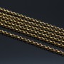 Цепочка Роло 3мм нержавеющая сталь позолота, 50см