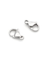 Замочек-лобстер 13мм нержавеющая сталь, 1 штука