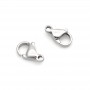Замочек-лобстер 13мм нержавеющая сталь, 1 штука