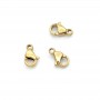 304 Gold Plated Stainless Steel Lobster clasp 9mm, 1 pcs