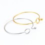 304 Stainless Steel Bracelet Base 65mm, 1 pcs