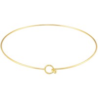 Base para gargantilla 145mm acero inoxidable dorado, 1 pieza