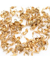 Каллоты 3мм нержавеющая сталь позолота, 50 штук