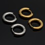 Stainless steel Hoop earrings 16mm, 1pair