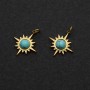 Colgante Estrella Turquesa acero inoxidable, dorado