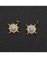 Colgante Estrella Zafirina acero inoxidable, dorado