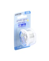 Проволока Artistic Wire 28 Ga(0.32мм) Non-Tarnish Silver катушка 13.7м