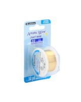 Alambre "Artistic Wire" con baño de plata calibre 32 Ga(0.20mm) color Oro 27.4 metros