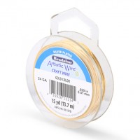 Проволока Artistic Wire 24Ga(0.51мм) Non-Tarnish Gold катушка 13.7м