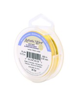 Проволока Artistic Wire 24Ga(0.51мм) Non-Tarnish Lemon катушка 13.7м