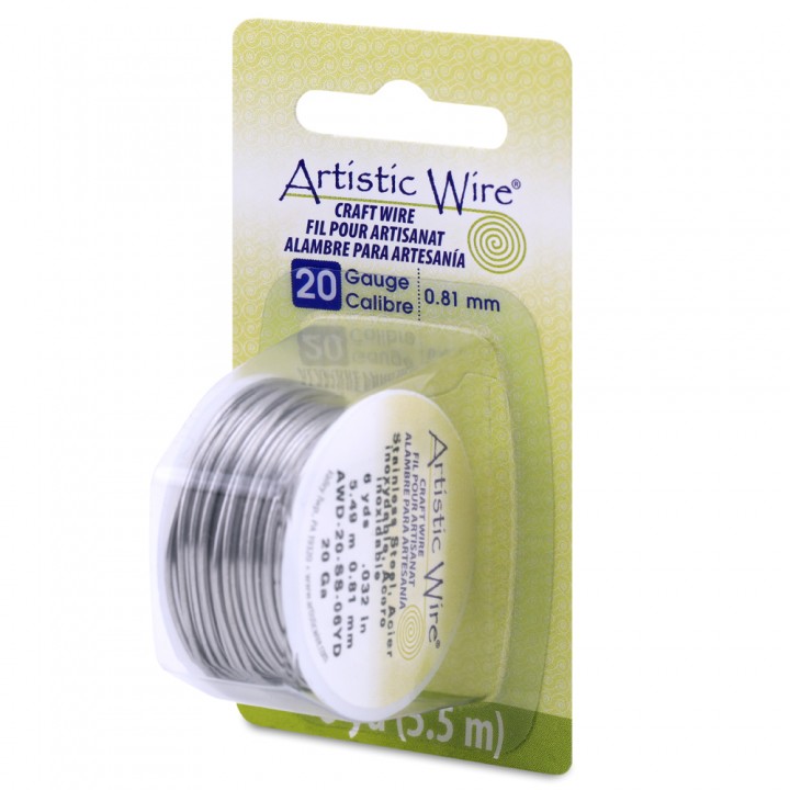 Проволока Artistic Wire 20 Ga(0.81мм) нержавеющая сталь катушка 5.5м