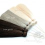 Silk brush color light brown with pin (rhodium plated)