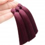 Silk brush Burgundy color with pin (rhodium plated)