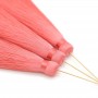 Silk brush color Coral with pin (gold plated 16 carats)
