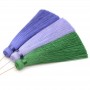 Silk brush color Grass Green with pin (rhodium plated)