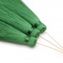 Silk brush color Grass Green with pin (gold plated 16 carats)