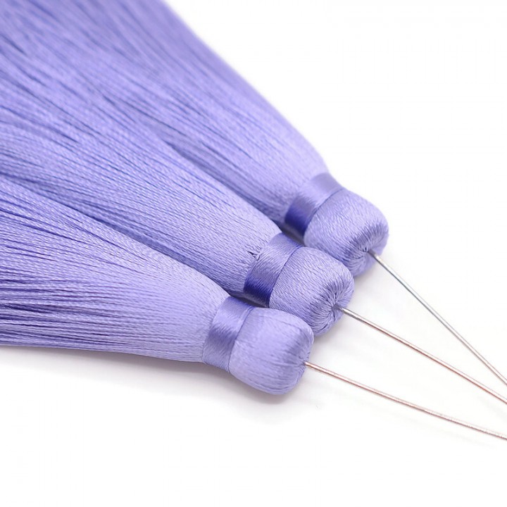 Silk brush color Lilac with pin (rhodium plated)