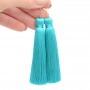 Silk brush color Tiffany with pin (rhodium plated)