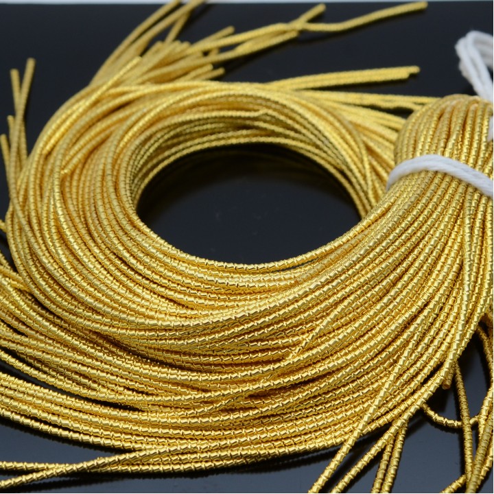 Cut Dabka/French Wire 1mm Yellow Gold Color, 100g