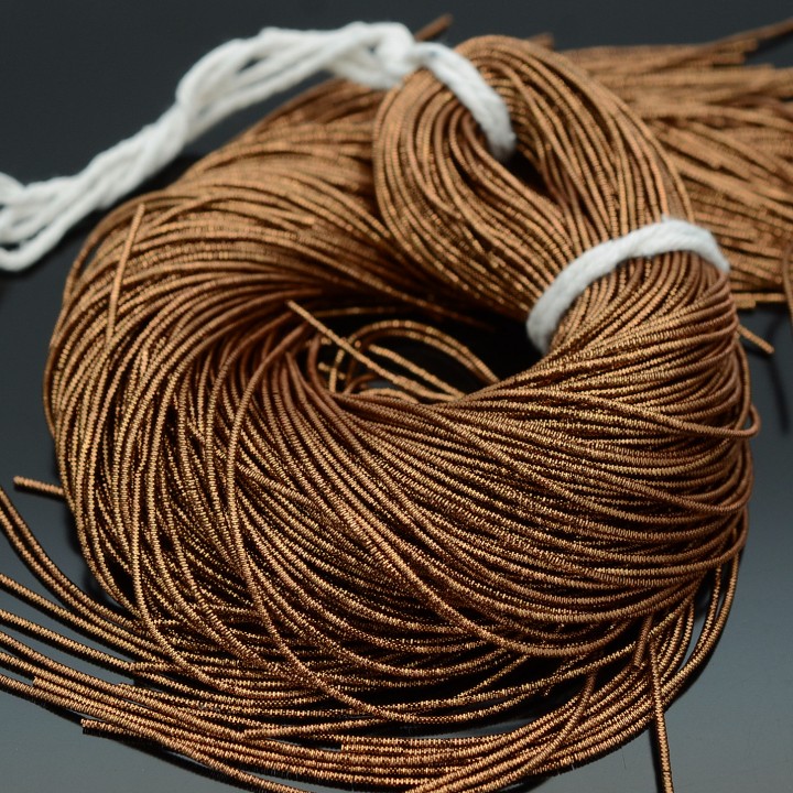Canutillo frisado 0.7mm color Bronze, 100g