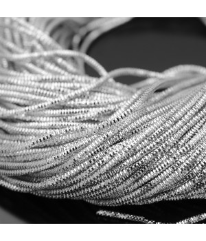 Canutillo frisado 1mm color Silver, 5g