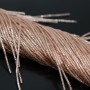 Metallic wire 1mm in spring like design rose gold color, 100 gram