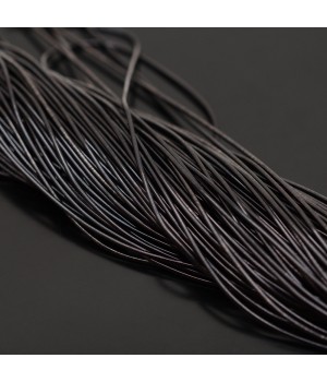 French wire 1mm smooth soft color Black, 100 grams