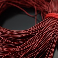 Canutillo liso brillo 1mm color Burgundy, 5g