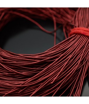 Canutillo liso brillo 1mm color Burgundy, 5g
