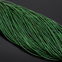 Canutillo liso brillo 1mm color Emerald Green, 5g