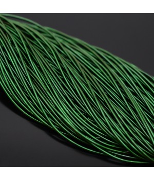 Канитель гладкая мягкая 1мм Emerald Green, 5 грамм