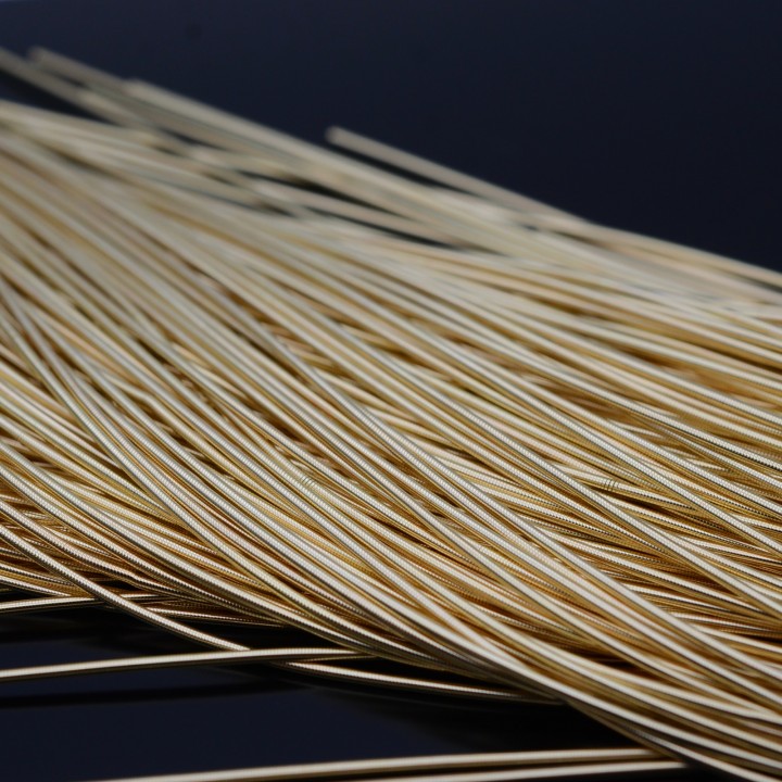 Canutillo liso brillo 1mm color Golden, 5g