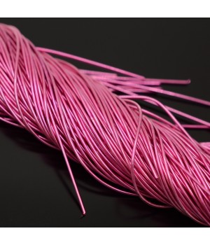 Canutillo liso brillo 1mm color Pink, 5g