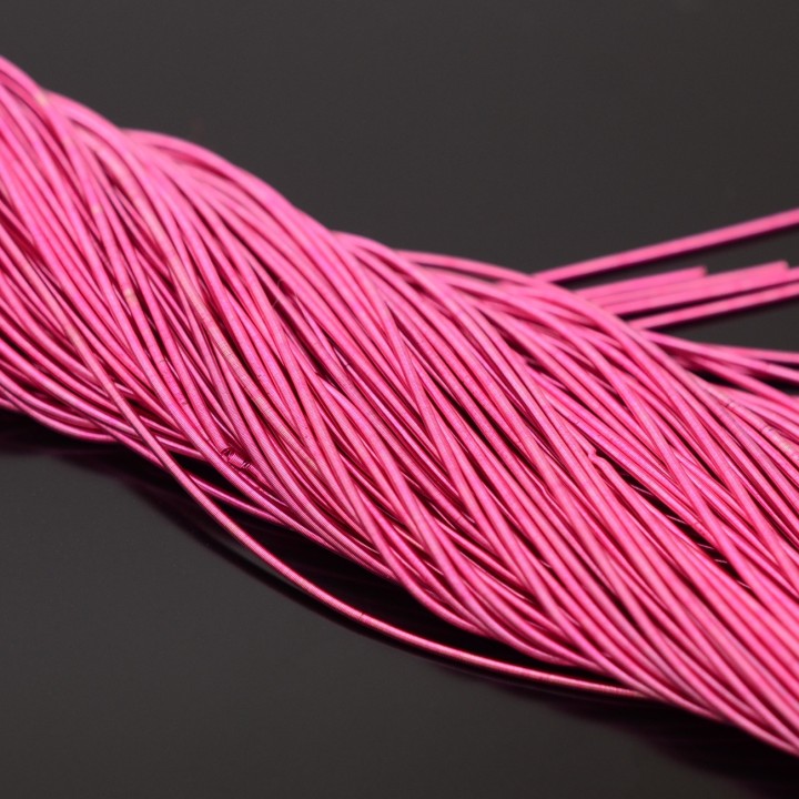 Canutillo liso mate 1mm color Pink, 5g