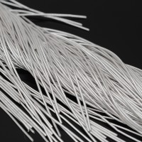 Канитель 1мм гладкая мягкая Silver, 100 грамм