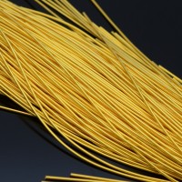 Canutillo liso brillo 1mm color Yellow Gold, 5g