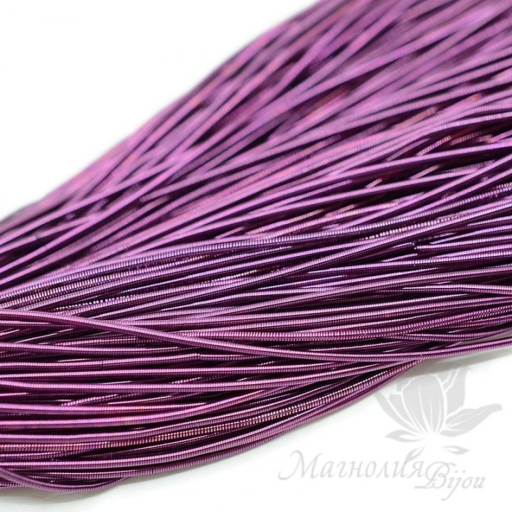 Canutillo liso 1mm para bordado, violet