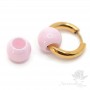 Ceramic bead 10:8mm, pink